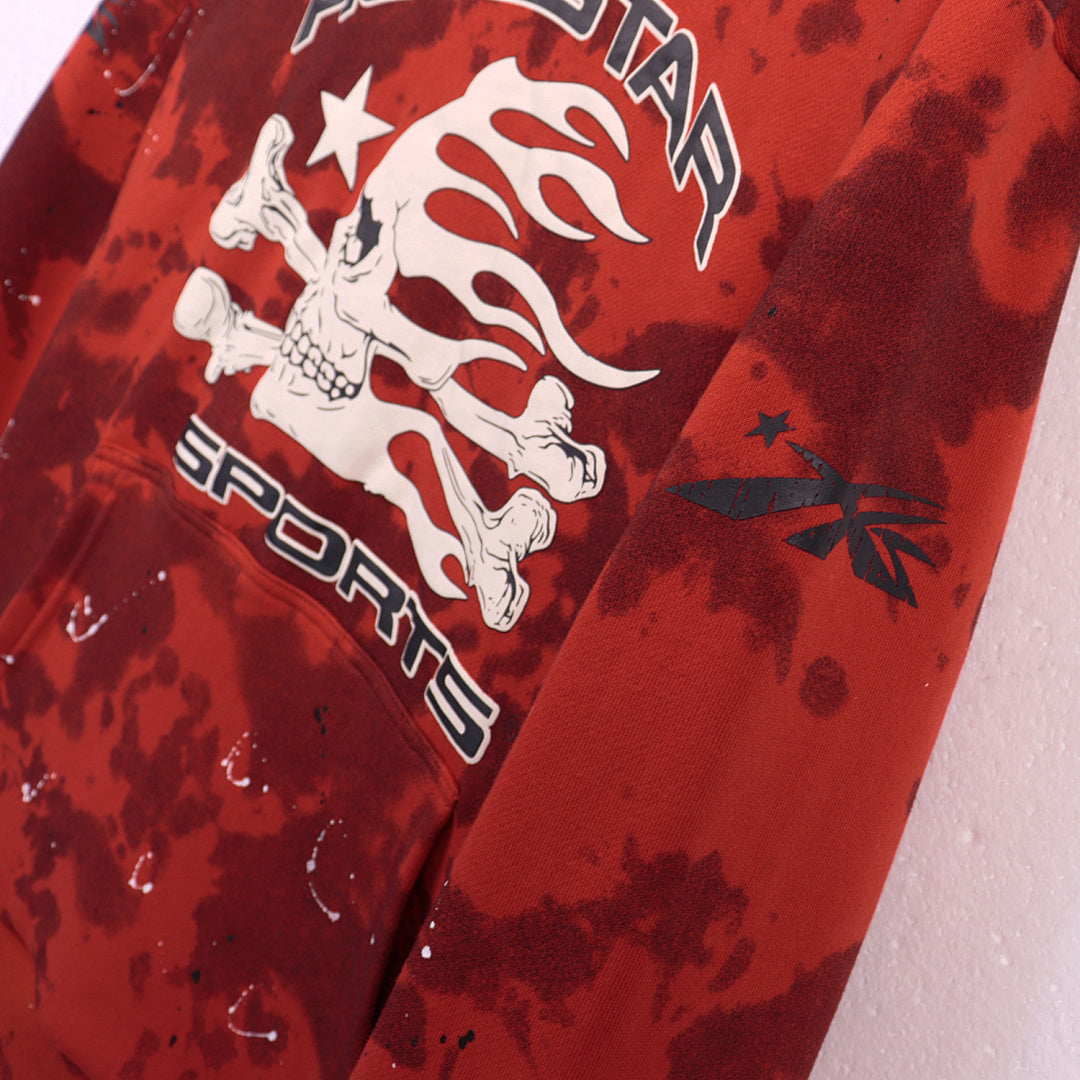 Hellstar Sports Tie-Dye Skull Hoodie