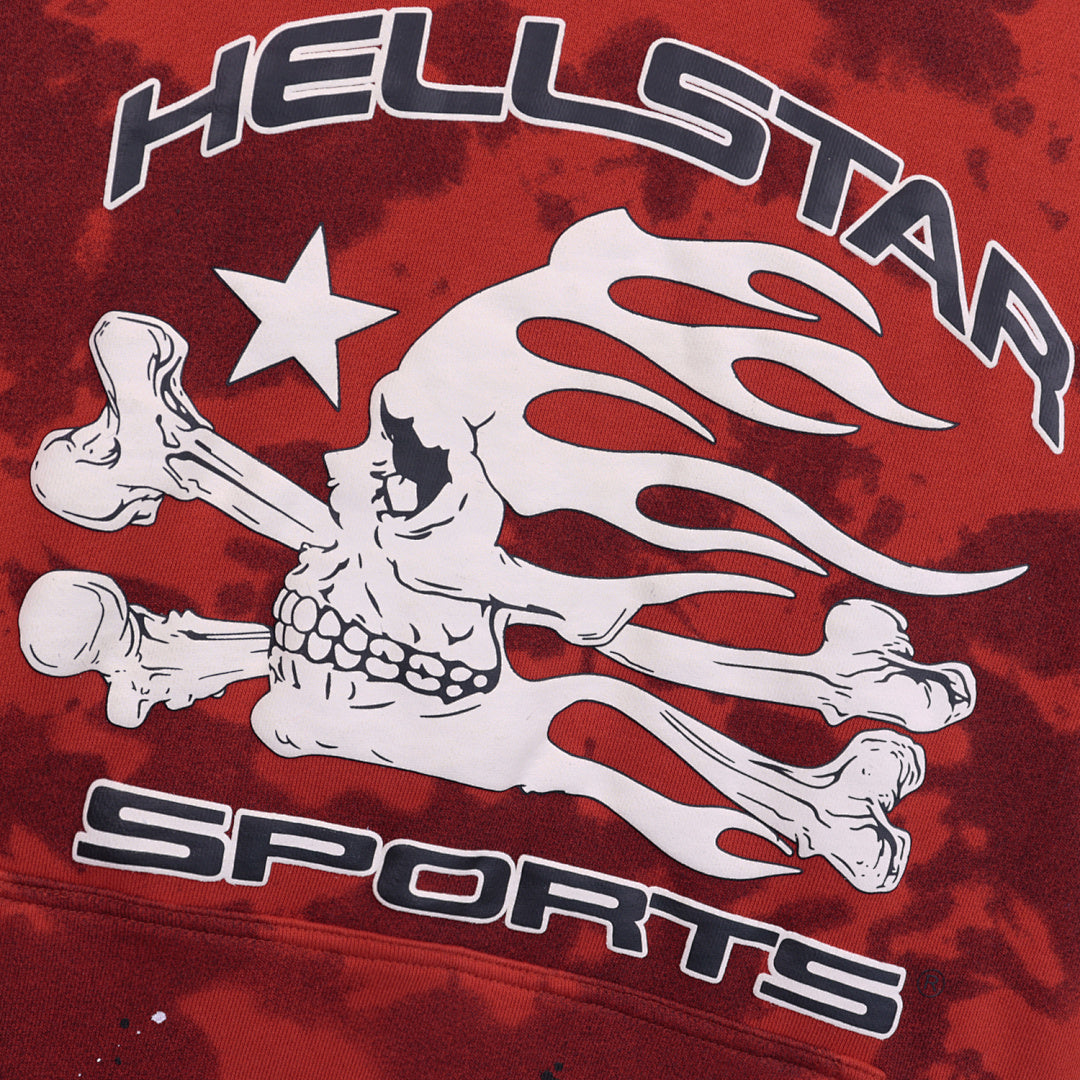 Hellstar Sports Tie-Dye Skull Hoodie