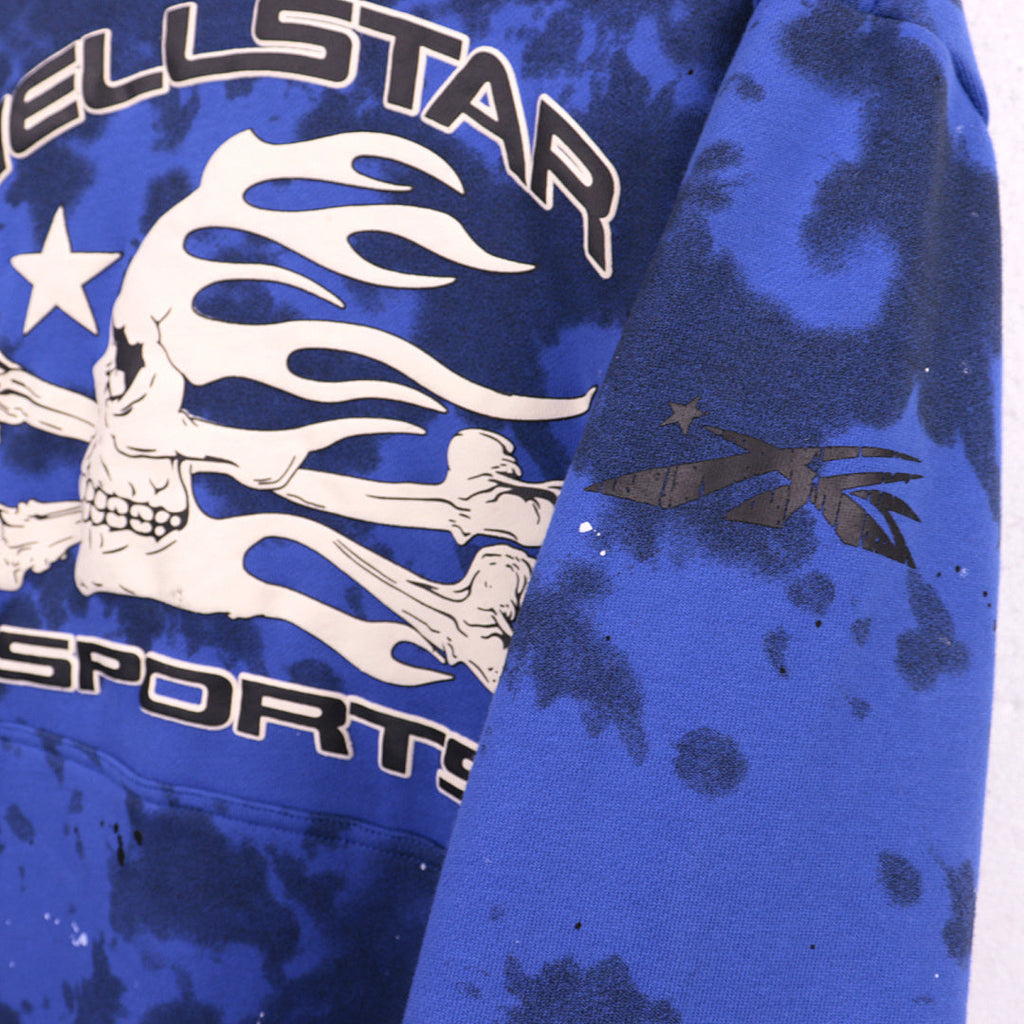 Hellstar Sports Tie-Dye Skull Hoodie