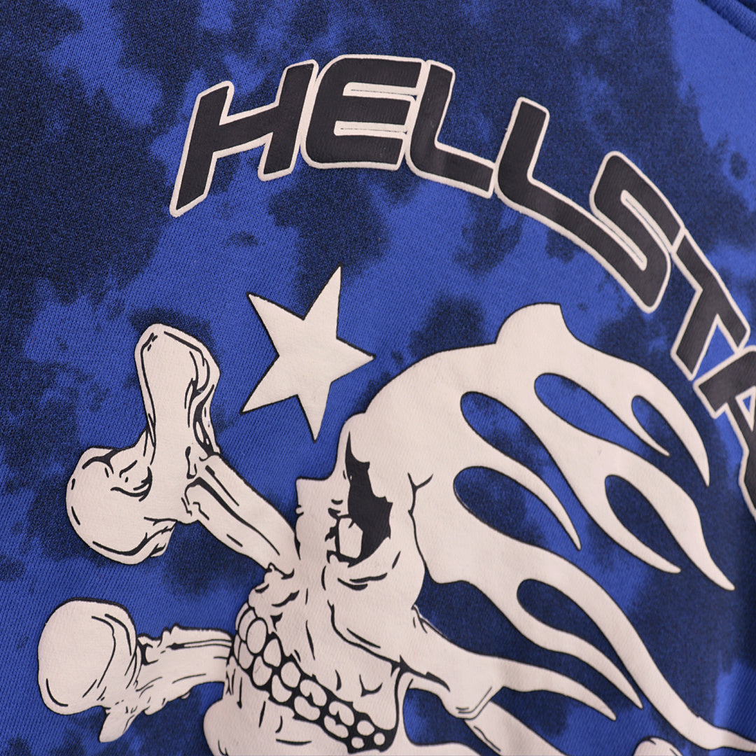 Hellstar Sports Tie-Dye Skull Hoodie