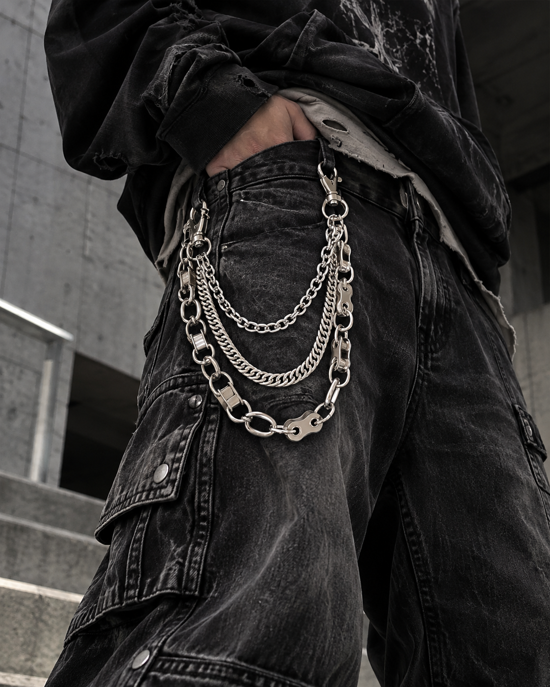 SYSTEM Hardware Chain – Industrial Multi-Layer Pants Chain