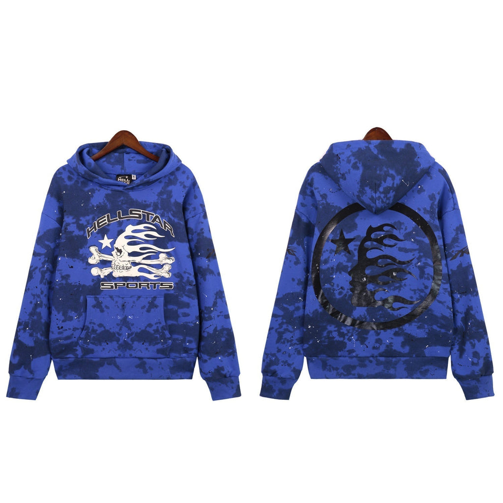 Hellstar Sports Tie-Dye Skull Hoodie