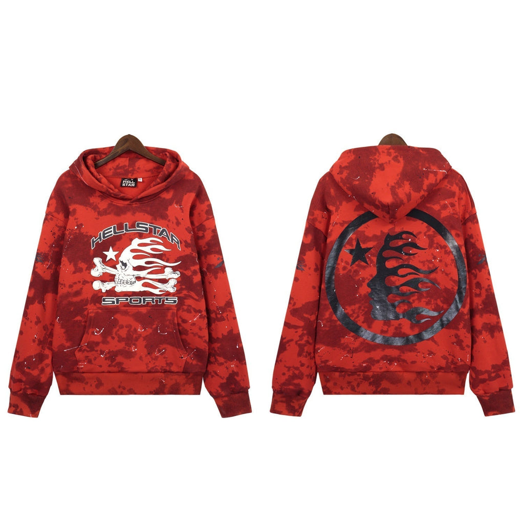 Hellstar Sports Tie-Dye Skull Hoodie